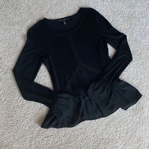 WHBM Knit Peplum top